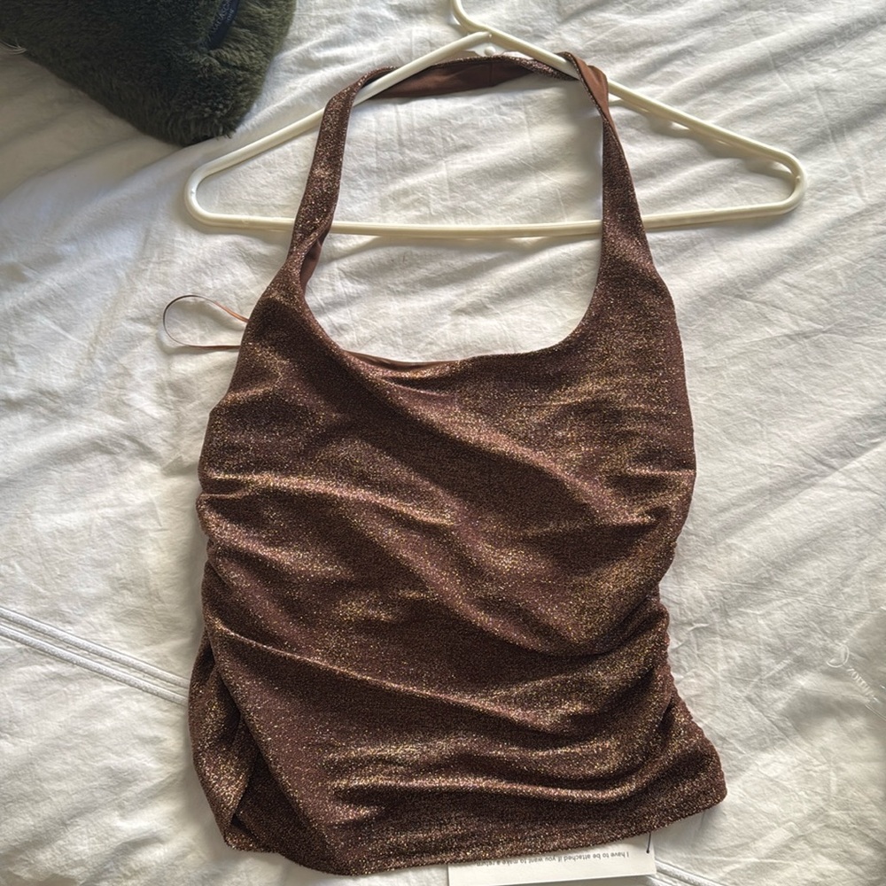 Reformation Molly Knit Top in Cafe
